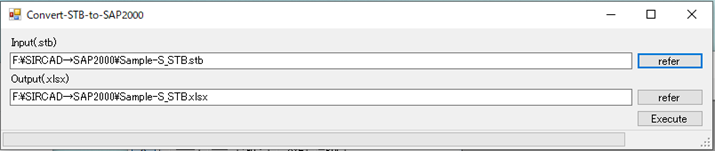 図2 Convert STB to SAP2000