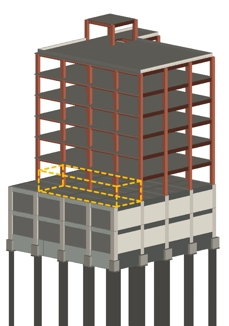 データA：計算データを取り込んだ構造BIMモデル