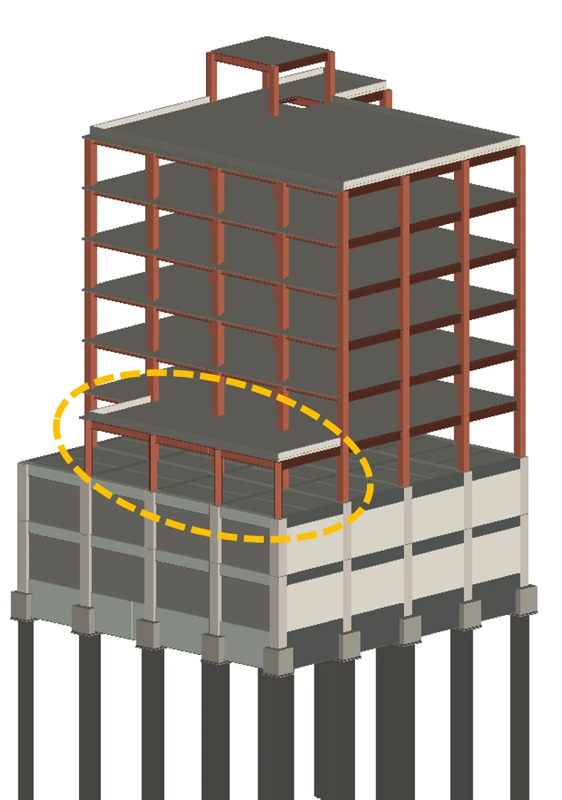 データC：差分更新後の構造BIMモデル